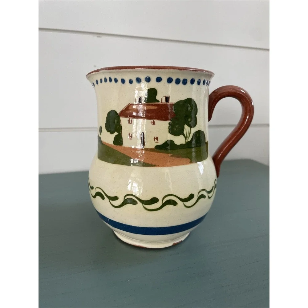 Vintage Torquay England Motto Ware Creamer 